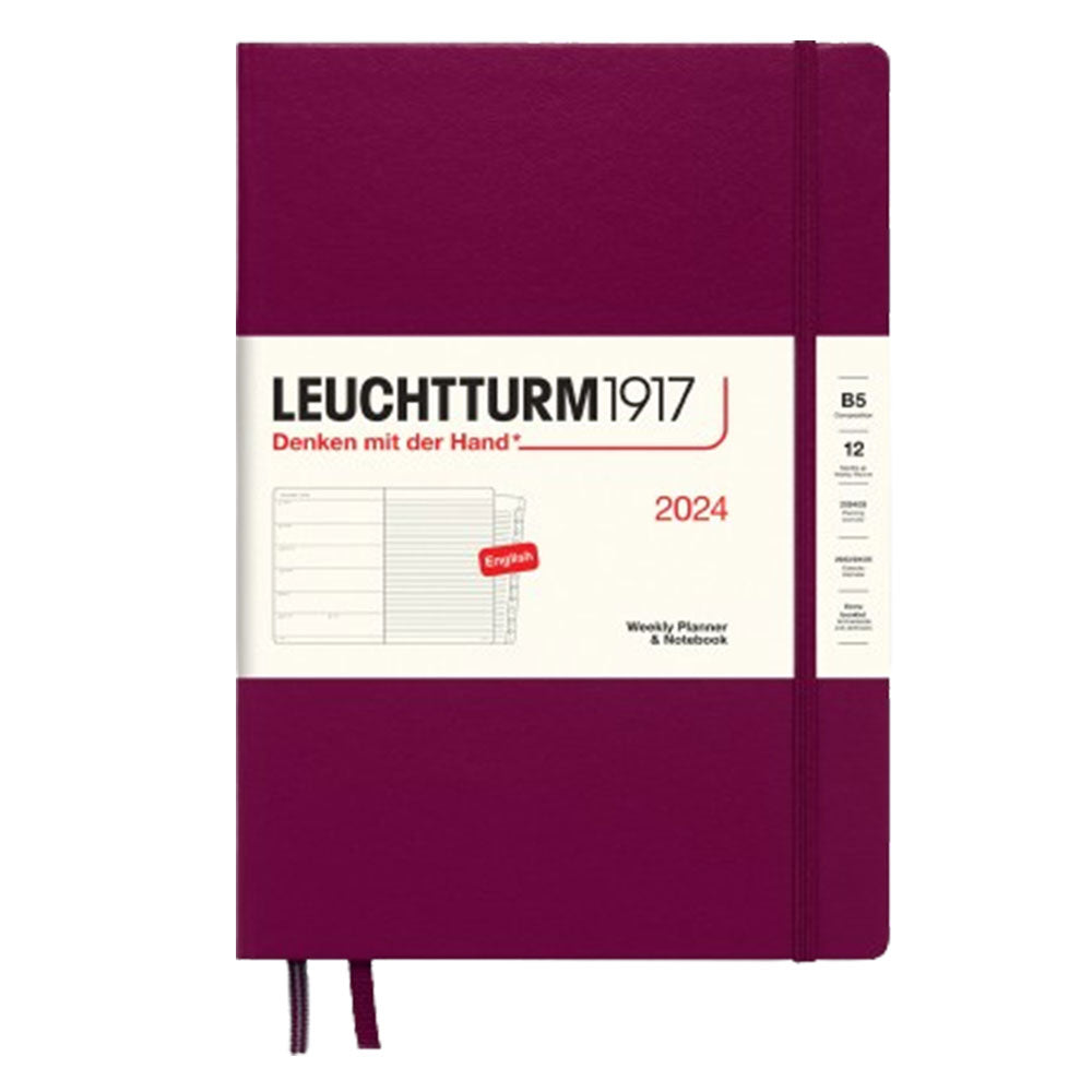 2024 B5 Weekly Planner & Notebook Compo m/ pjece