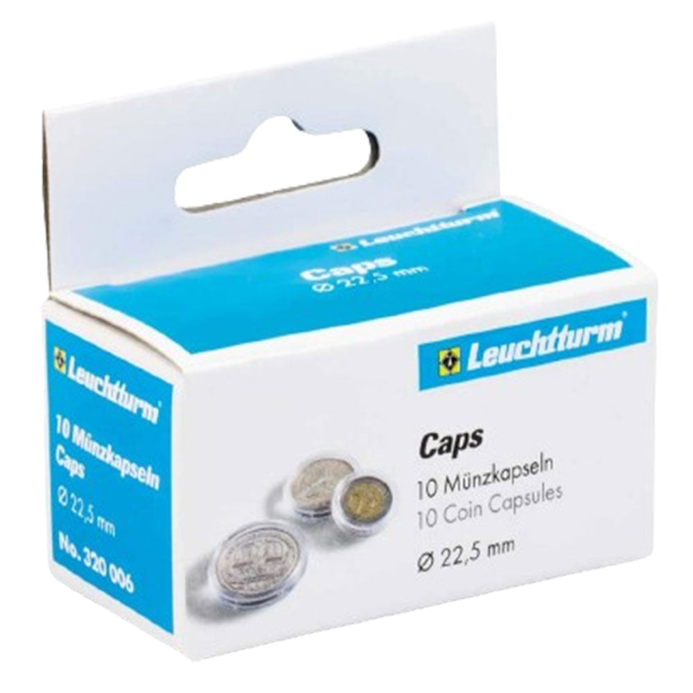 Leuchtturm Coin Capsules 10pk (fra størrelse 20-29)