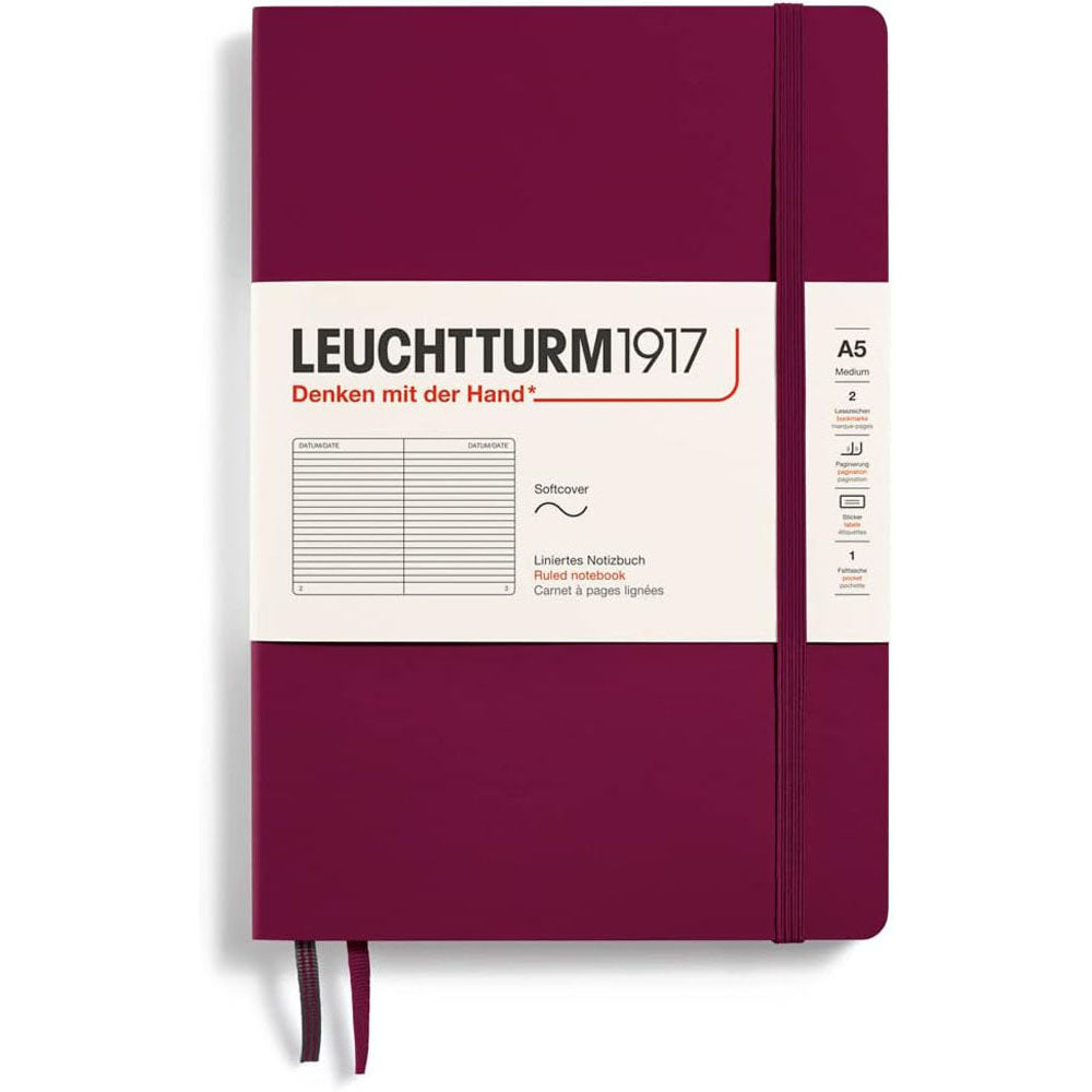 Leuchtturm Softcover styrde anteckningsbok A5