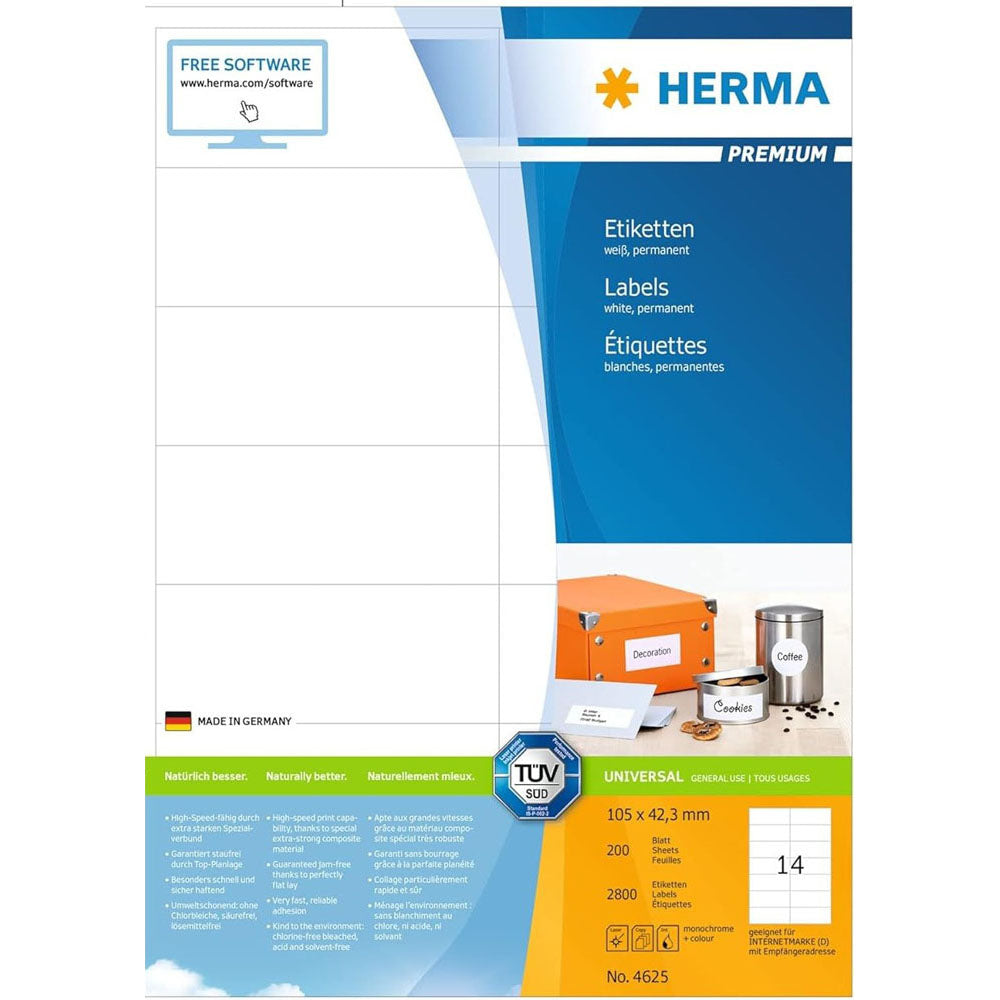 Herma Premium Etyels A4 105 mm 200pc