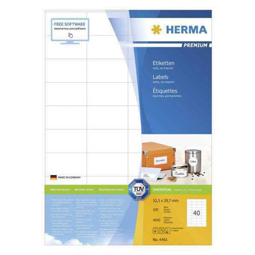 Herma Premium Labels A4 52.5mm 100pc