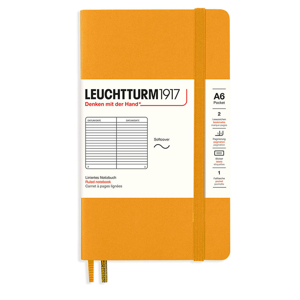 Leuchtturm Softcover styrde anteckningsbok A6