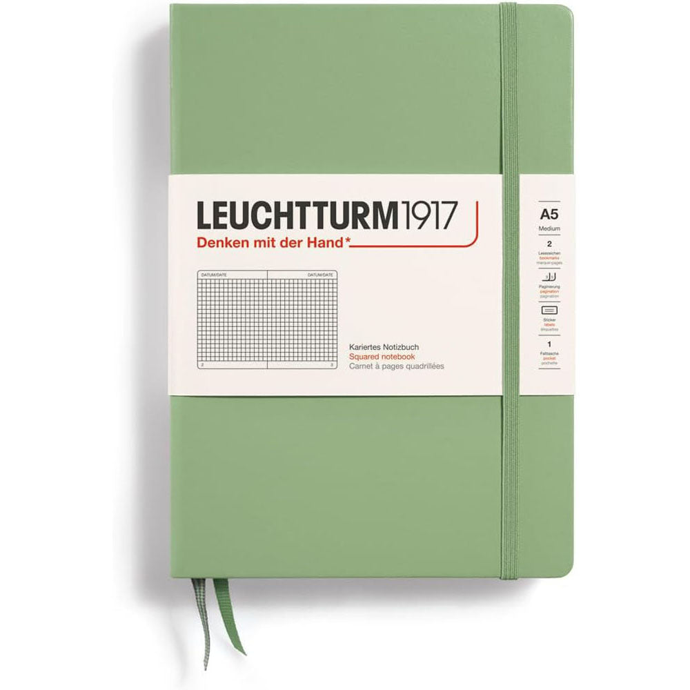 Leuchtturm w twardej oprawie notatnik A5 (zielony)