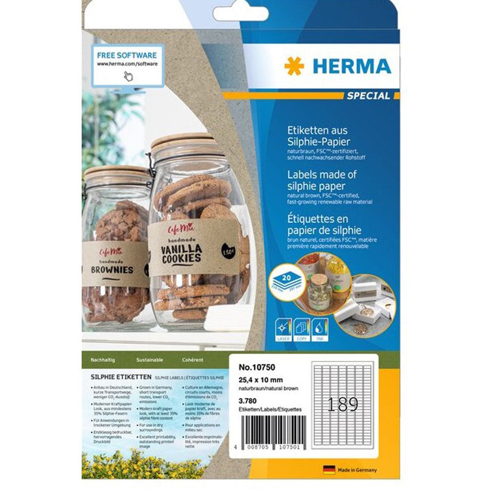 HERMA SILPHIE PAPPER LIKEL A4 20 st (Natural)