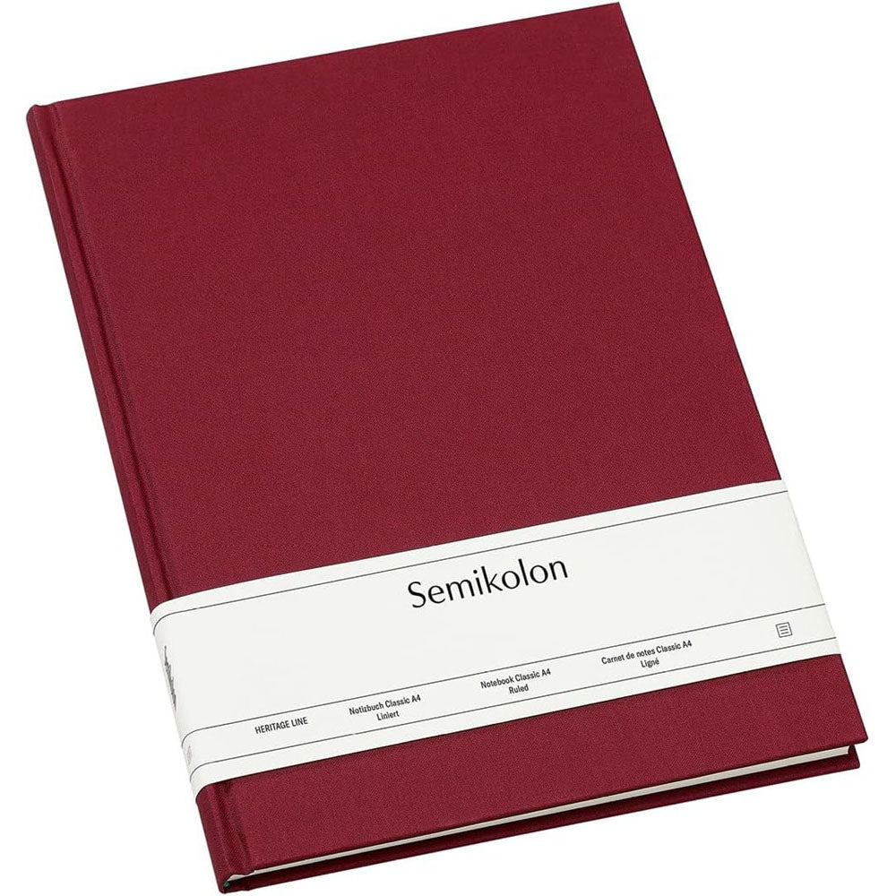 Semikolon Classic styrede notebook A4