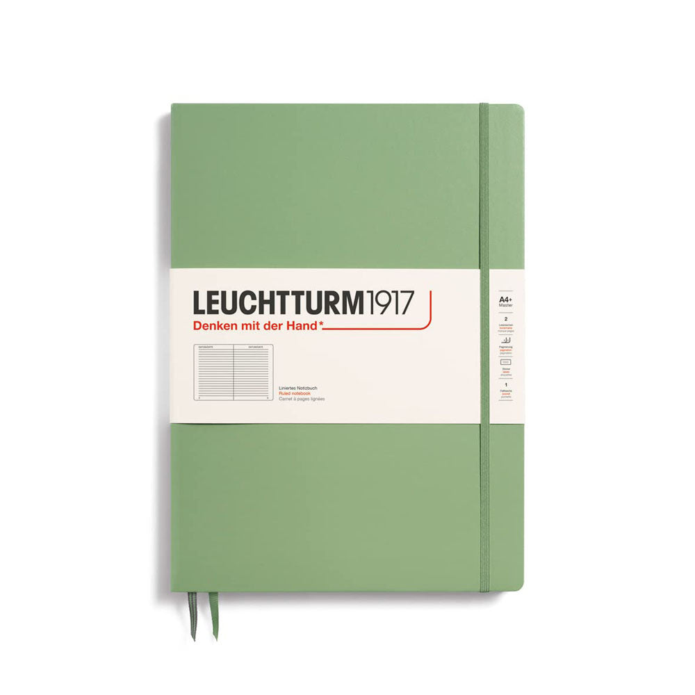 Leuchtturm HC Master styrde vanlig anteckningsbok A4+