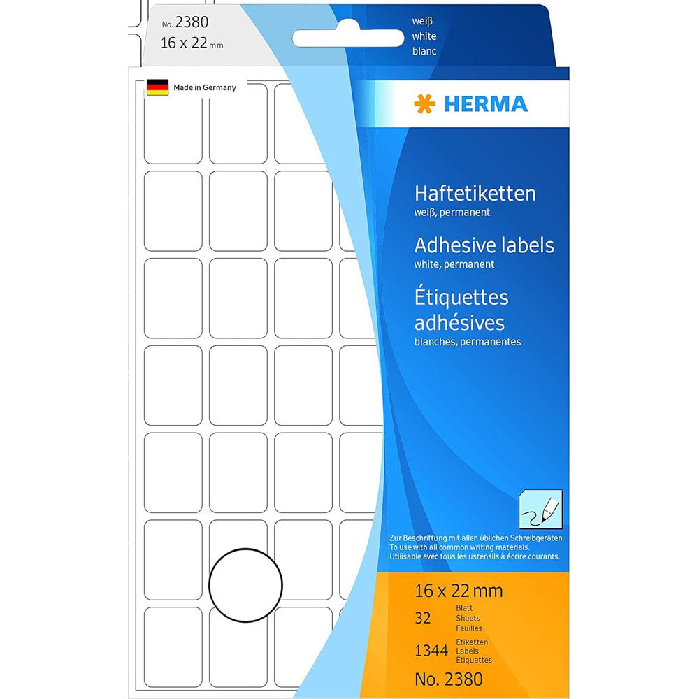 Herma Multi-Purpose Adhesive Labels 22mm (hvid)