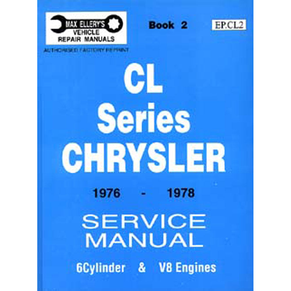 Valiant CLシリーズChrysler 1976-1978サービスマニュアル