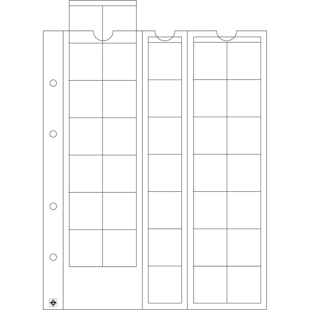 Leuchtturm Optima Coin Sheets 5pk (klar)