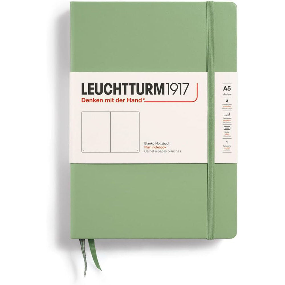 Leuchtturm Hardcover Plain Notebook A5 (zielony)