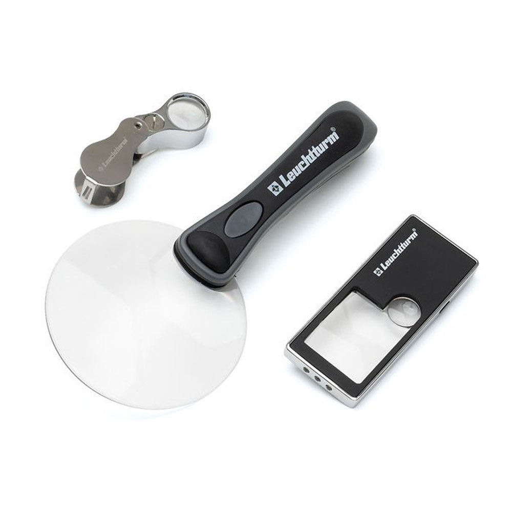 Leuchtturm Look 2.5x/3x/10x Magnifier Set