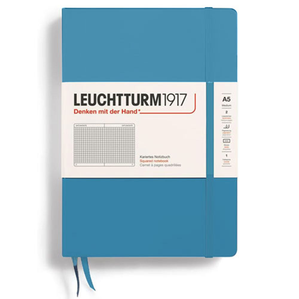 leuchtturmハードカバー四角ノートブックA5（青）