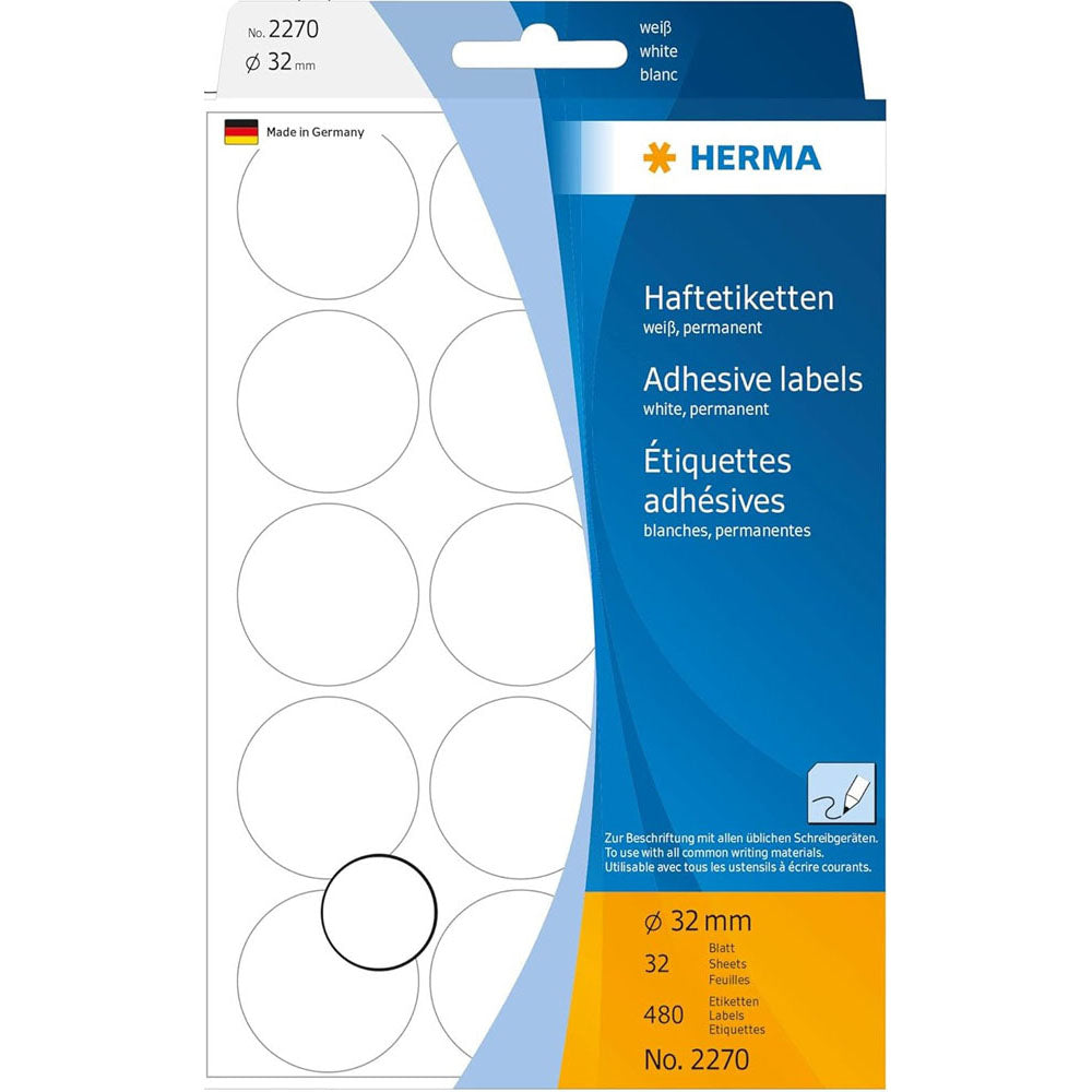 Herma Multi-Purpose Adhesive Dot Etiketter (White)