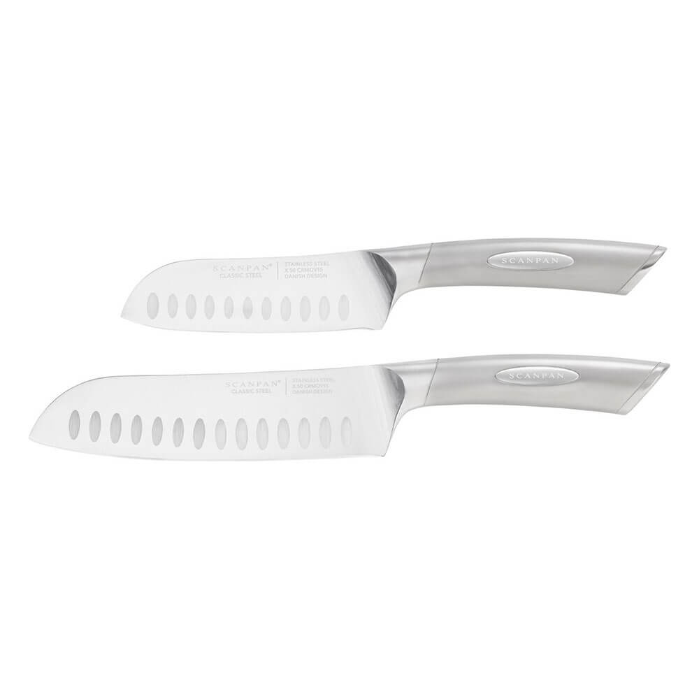 Cuchillo de acero inoxidable clásico de scanpan cuchillo santoku