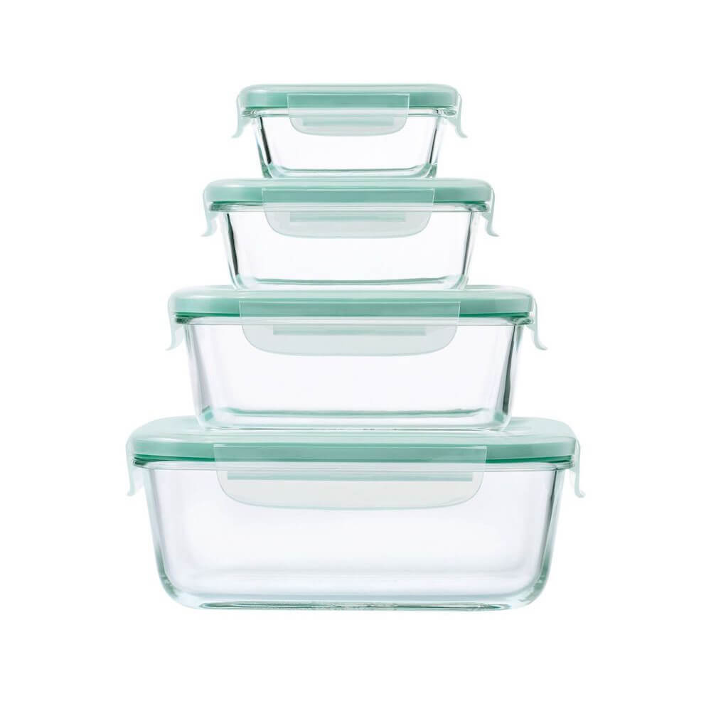 Oxo Good Gripes Smart Seal Glass Contêiner Set (4pcs)