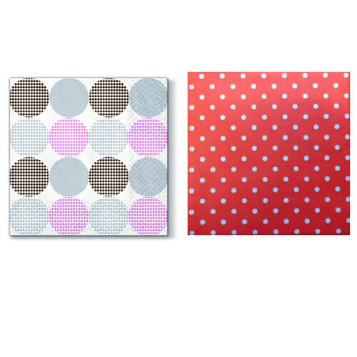 Paw Dots Lunch Napkin 33cm (20pk)