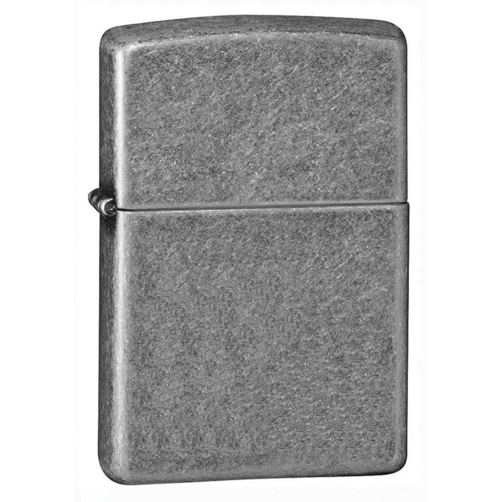 Zippo Antique Silver Plate Acabar