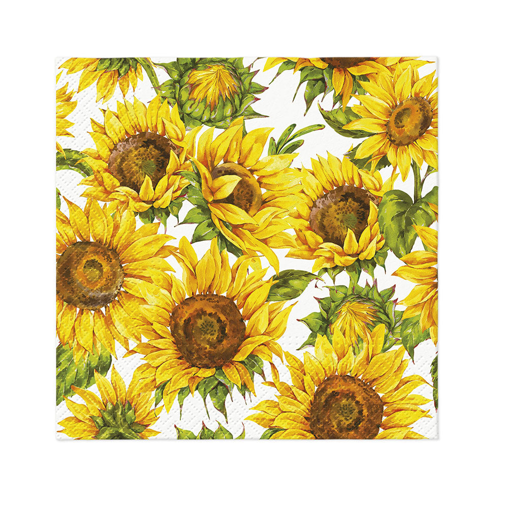 Paw Flower Printed Lunch Napkin 33cm