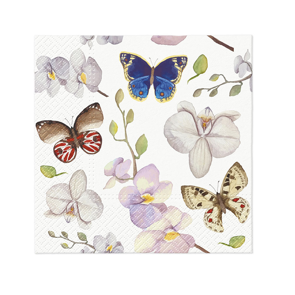 Paw Flower Printed Lunch Napkin 33cm