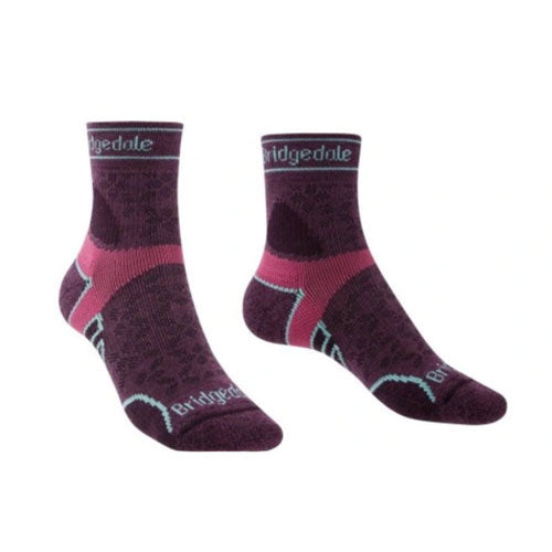 Women's Lightweight T2 3/4 Crew Merino Sock (Damson)