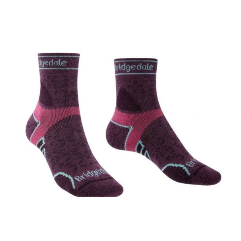 Calcetín Lightweight T2 3/4 de mujeres femeninos (Damson)