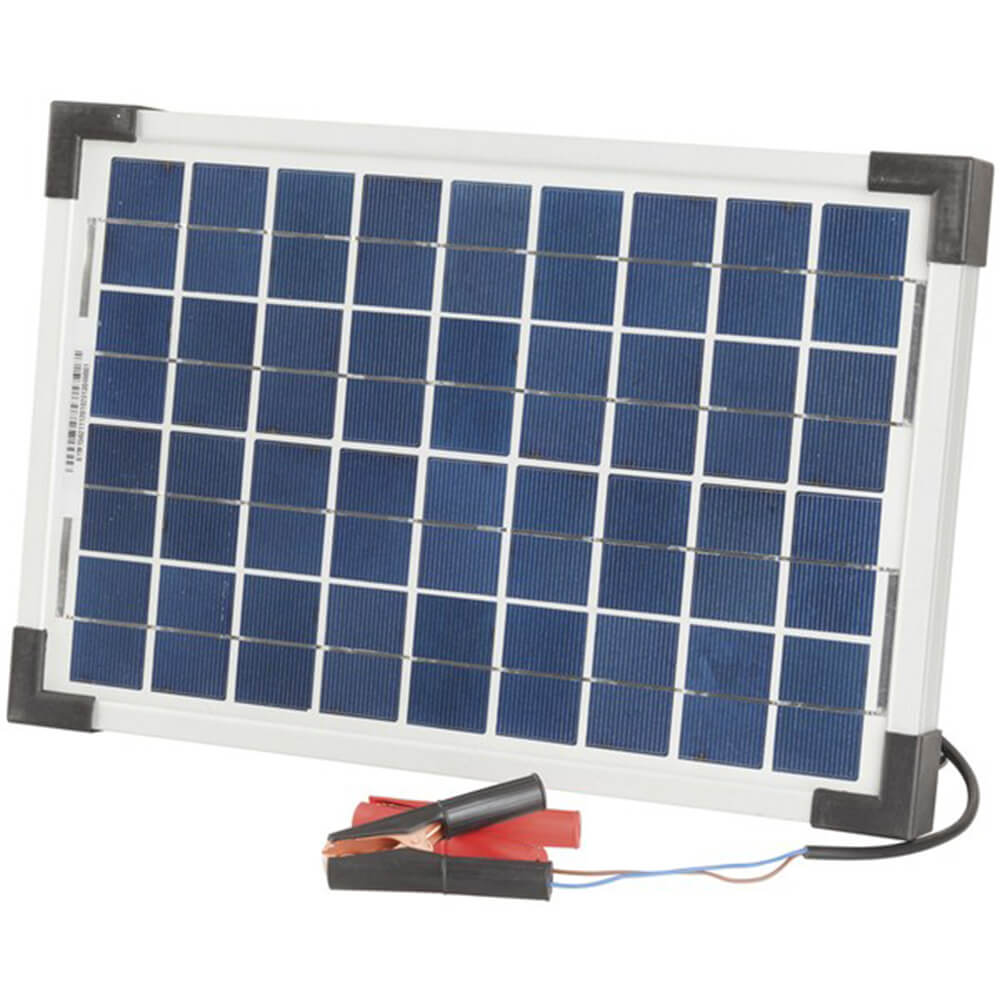 12V Monocrystalline Solar Panel with Clips/Lead