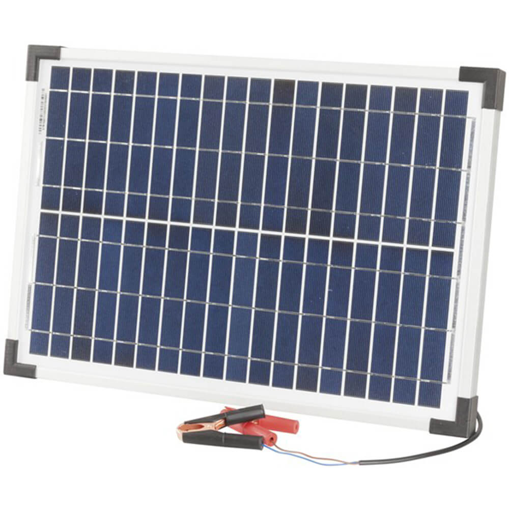 Panneau solaire monocristallin 12V avec clips / plomb