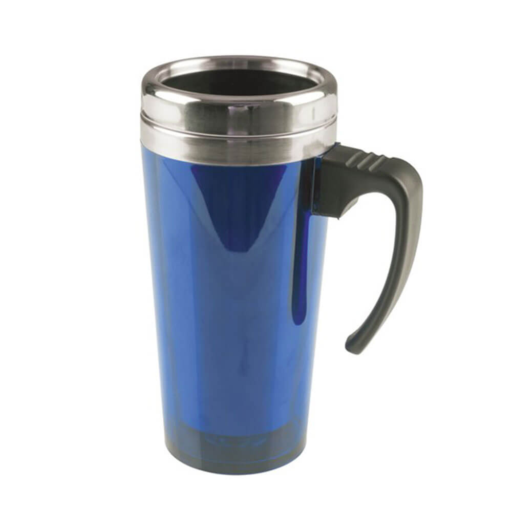 Caneca de viagem de parede dupla azul rovin