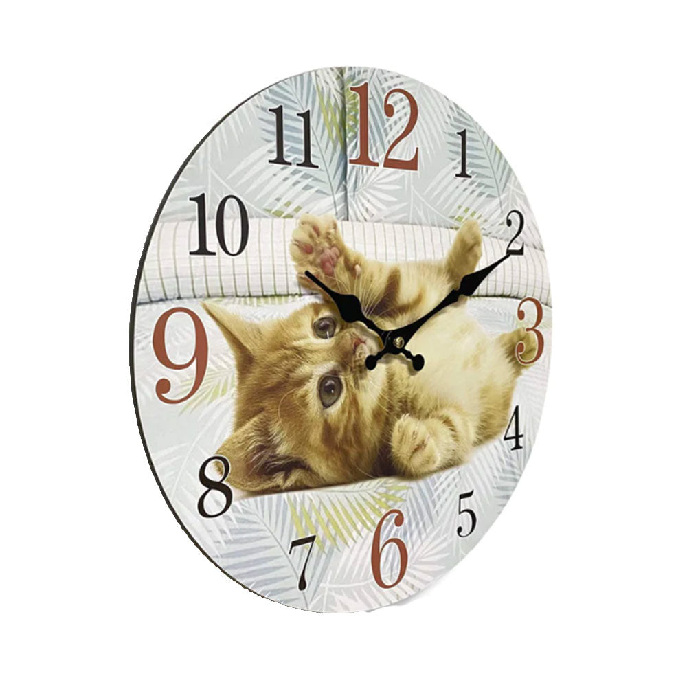 Horloge murale MDF classique 12 "(34x34x2,5 cm)