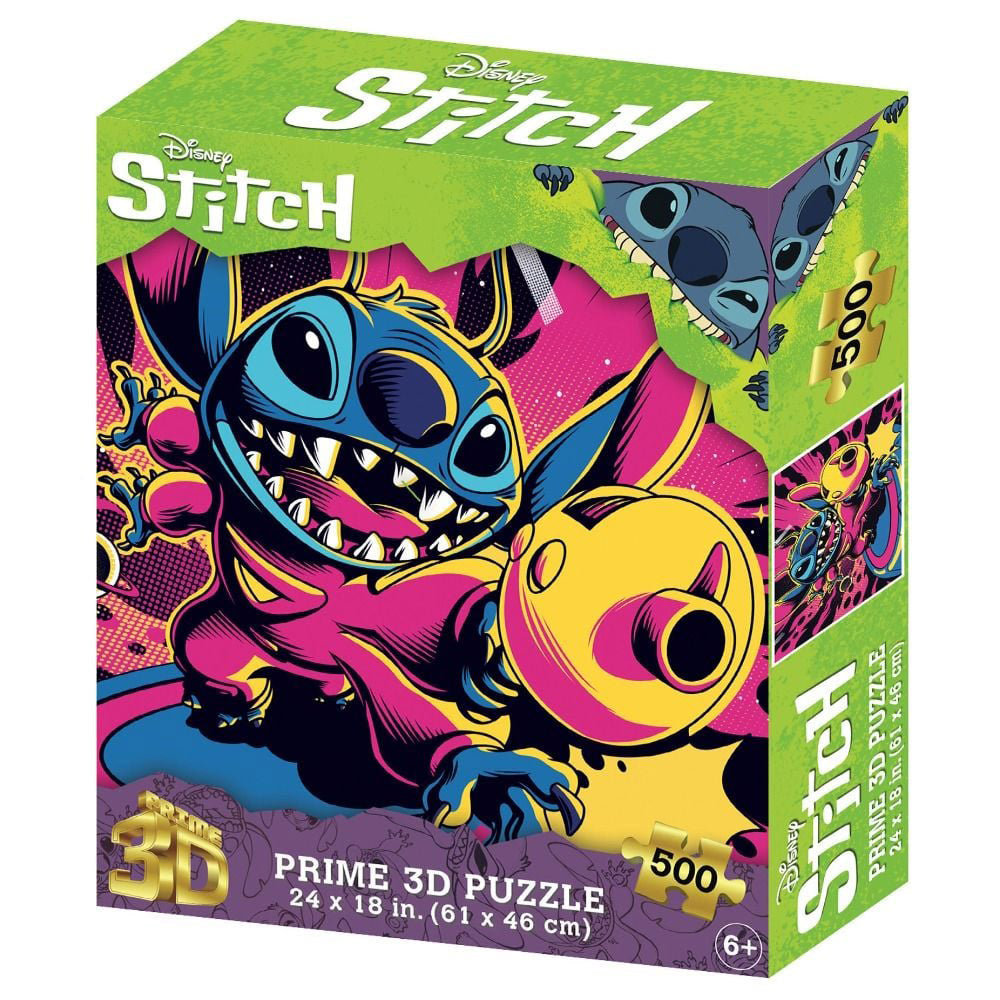 Prime 3D Disney Stitch 500-Piece 3D-puslespil