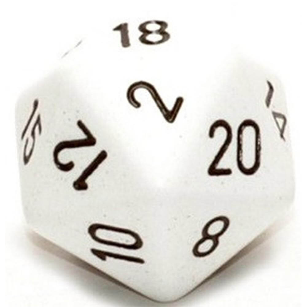 D20 Kości nieprzezroczyste (34 mm)