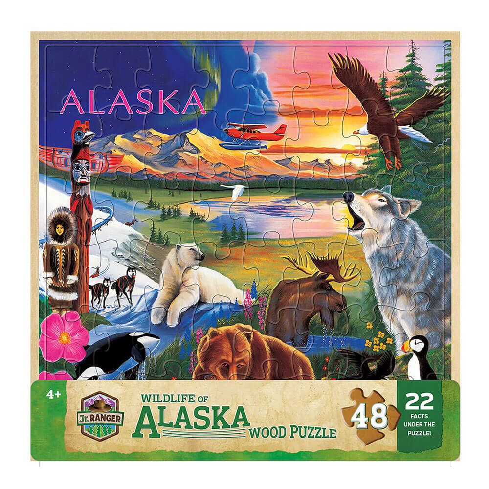 MP Wood Fun Facts Puzzle（48 PCS）