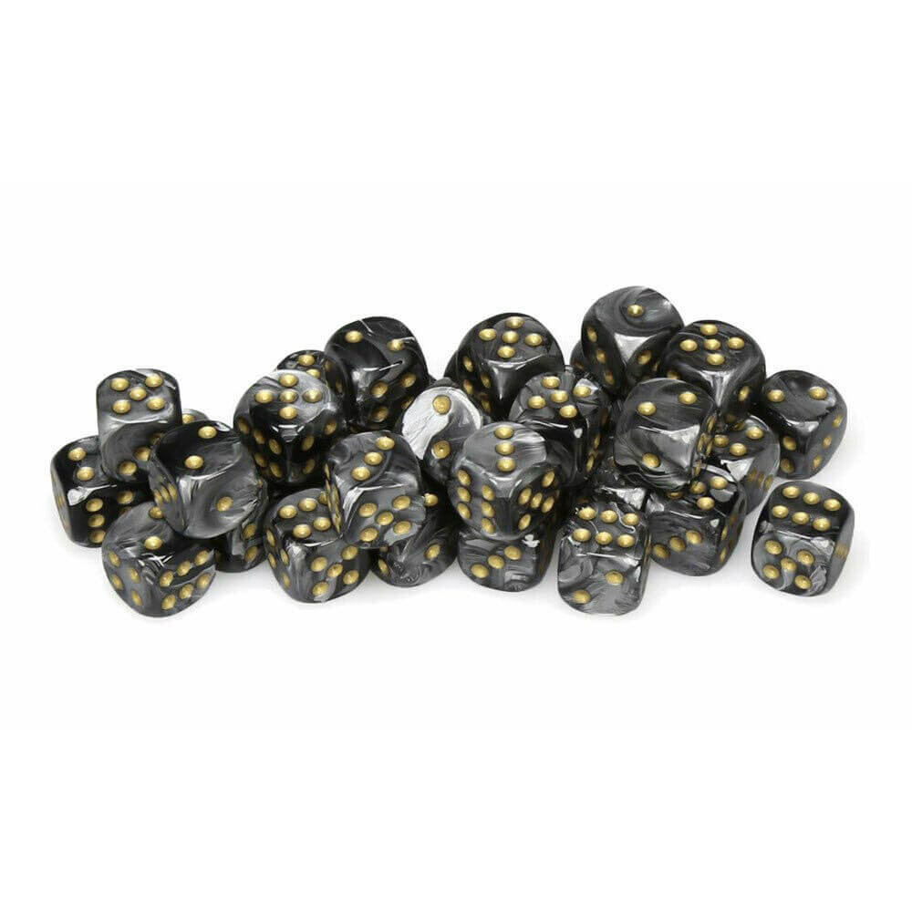 D6 DICE LUSTROS 12mm (36 dados)