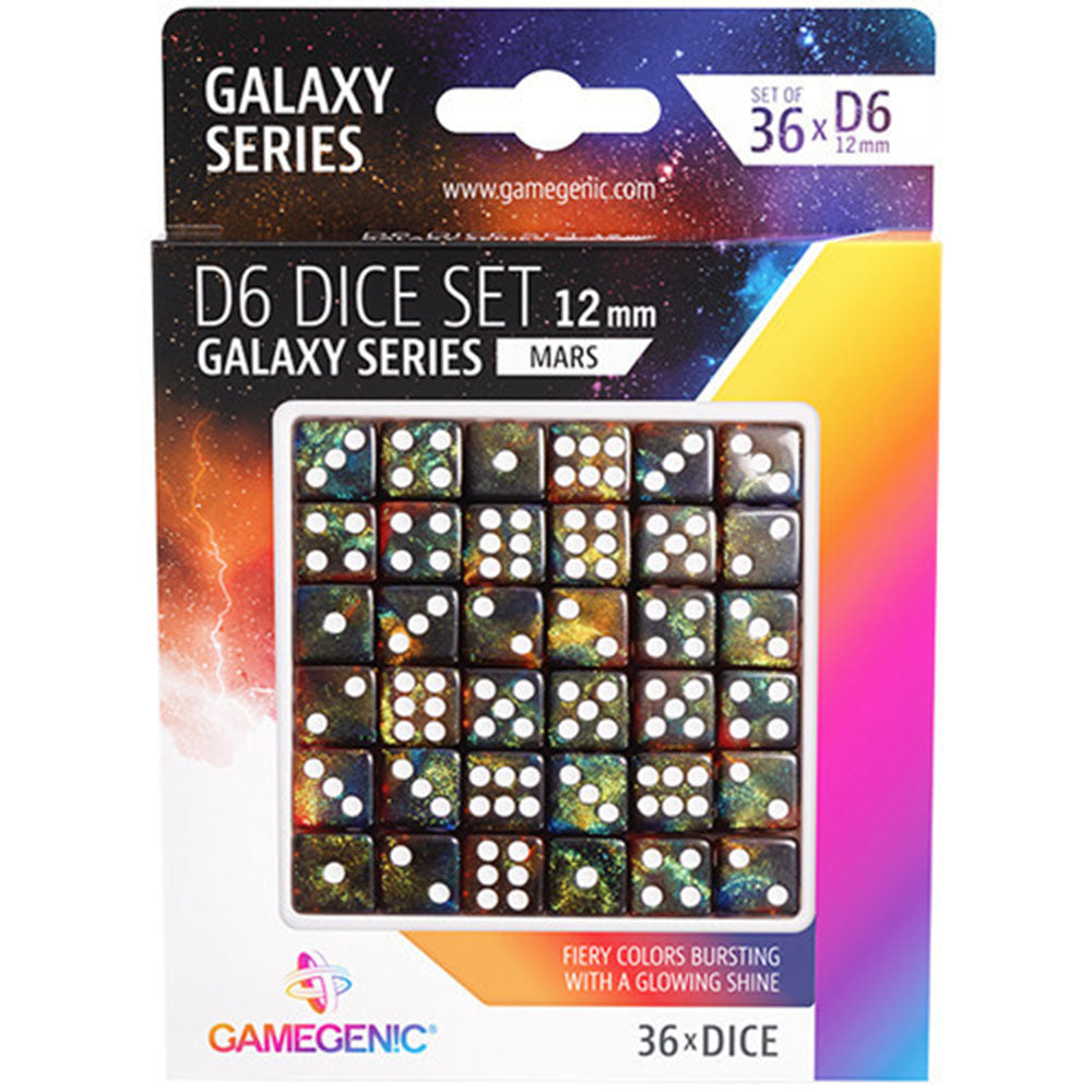 GameGenic Galaxy Series D6 DICE Set 12mm (36 pcs)