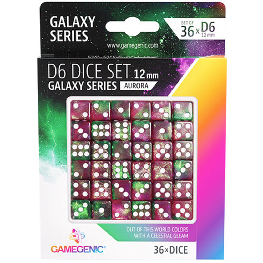 GameGenic Galaxy Series D6 DICE Set 12mm (36 pcs)