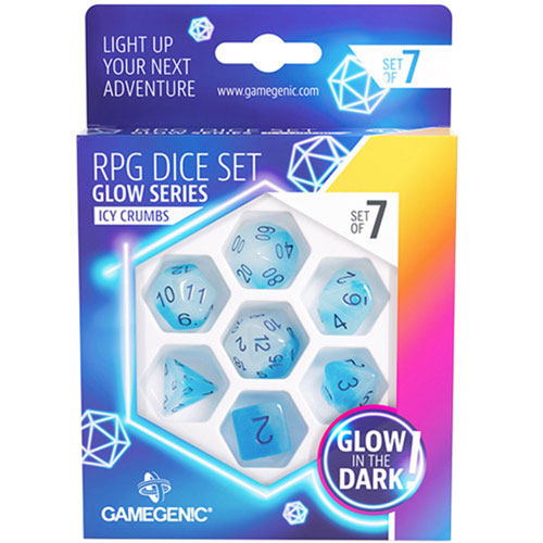 Gamegenic Glow Series RPG Dice Set 7pcs