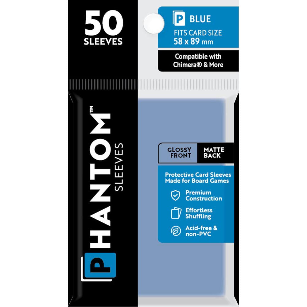 Blue Phantom Rleeves 50pcs (58x89 mm)