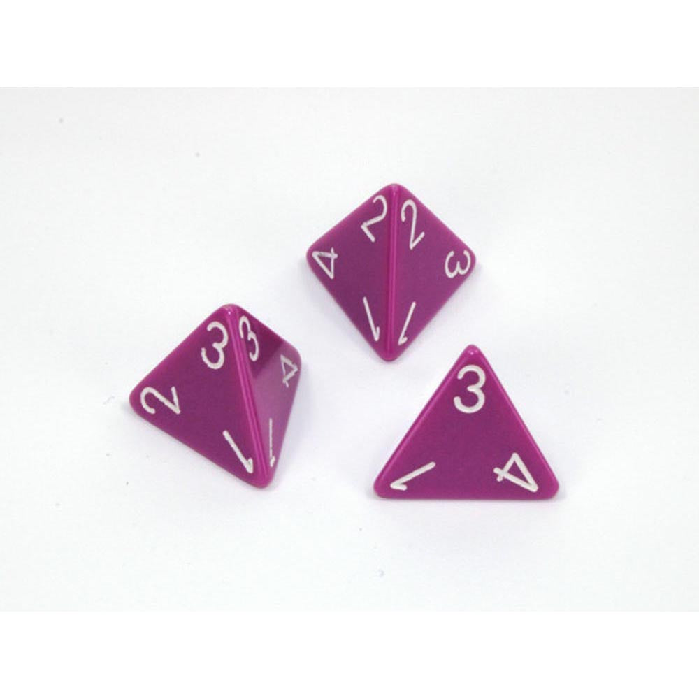 Dados poliédricos opacos d4 chessex