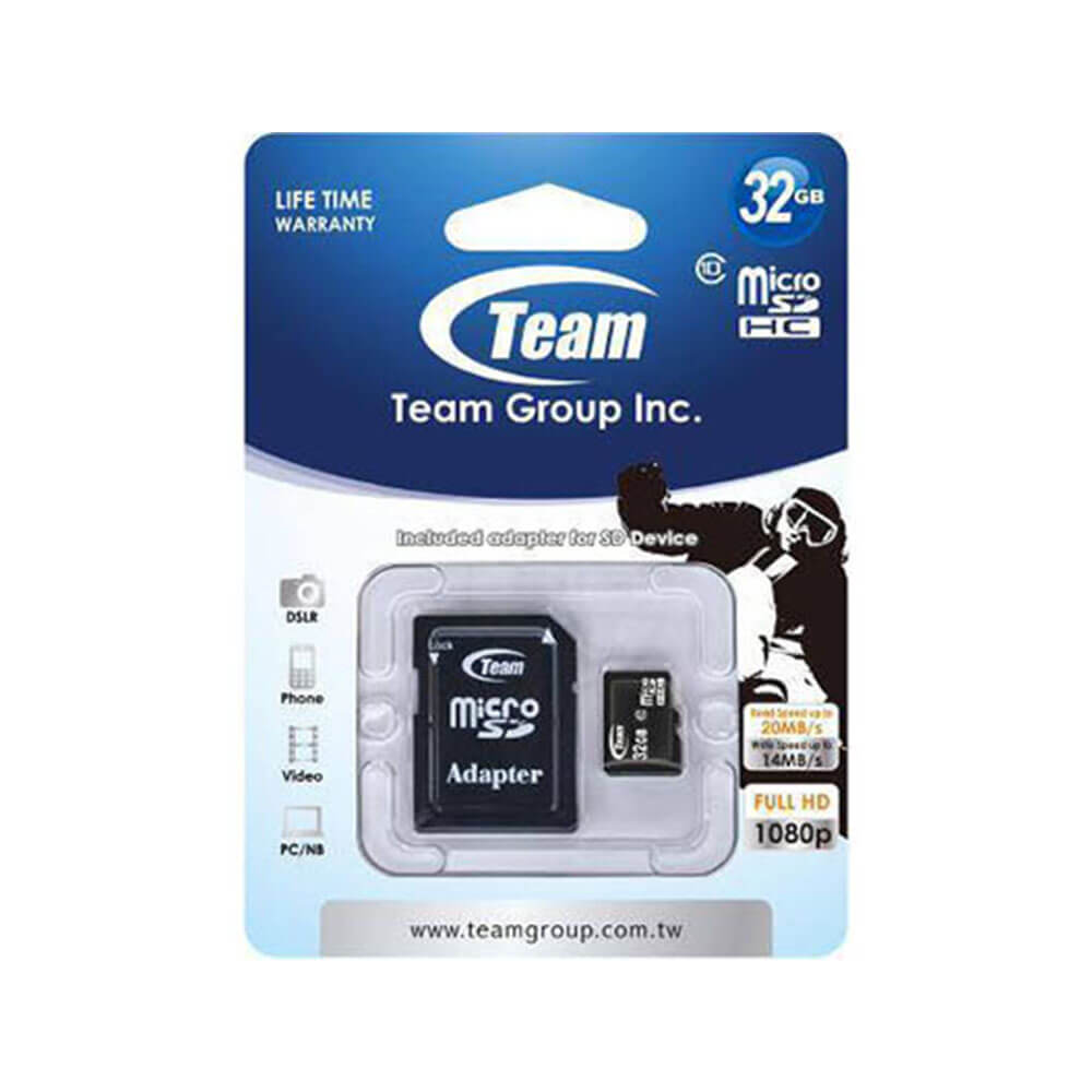 Équipe Classe 10 Micro SDHC Carte mémoire