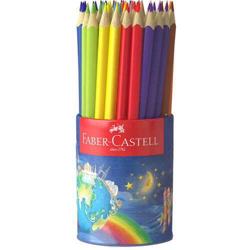 Faber-Castell Junior Triangular Coloured Pencil 50pk