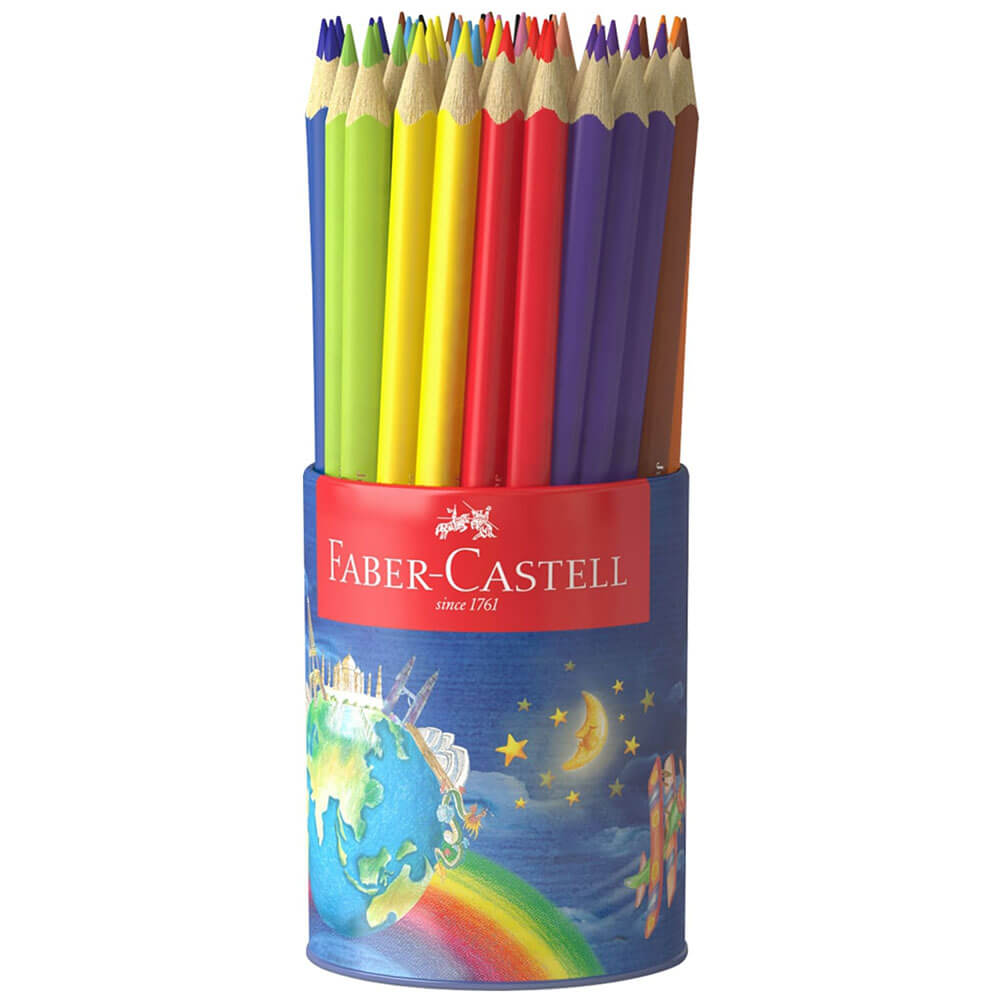 Faber-Castell Junior Triangular Columed Crayon 50pk