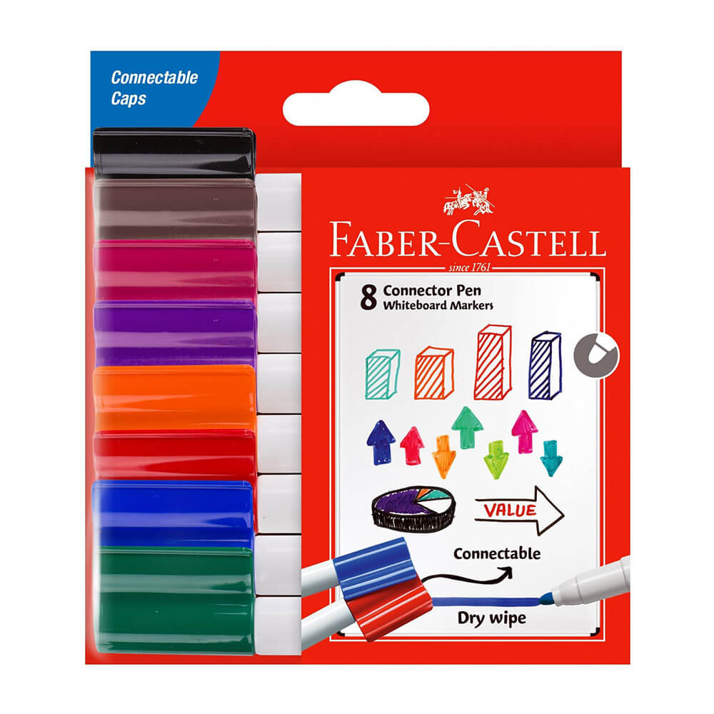 Marcadores de pizarra del conector Faber-Castell