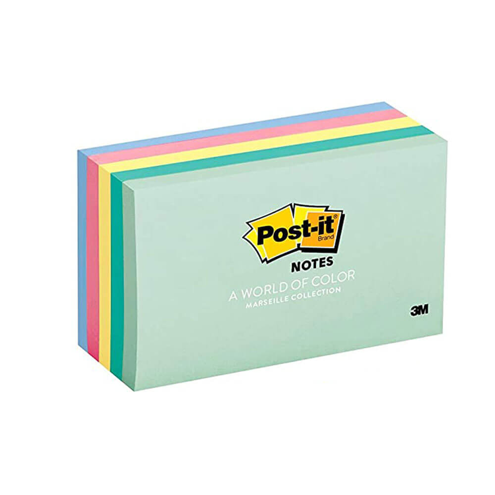 Post-It Notes 73x123mm diverse (5pk)