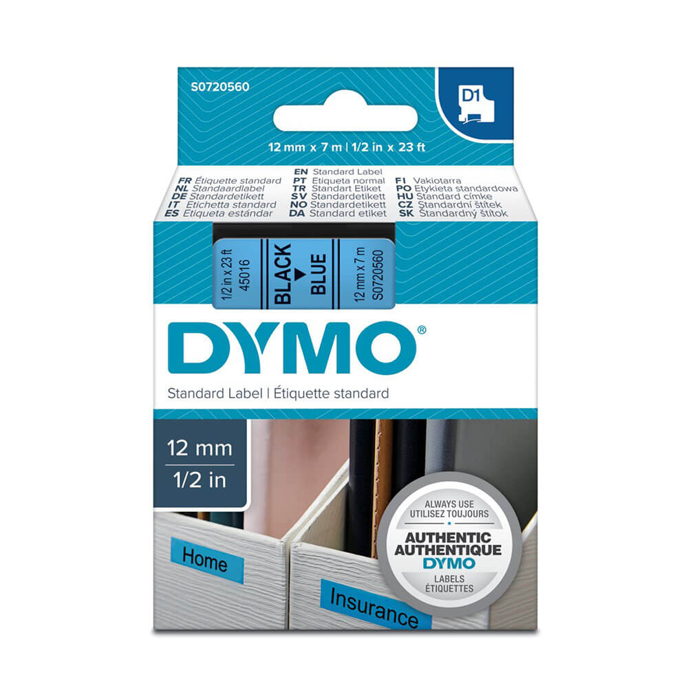 Dymo D1 Tape Label 12mmx7m