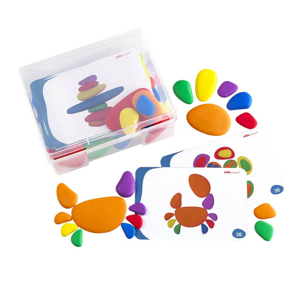 EDX Rainbow Pebbles Activity Set