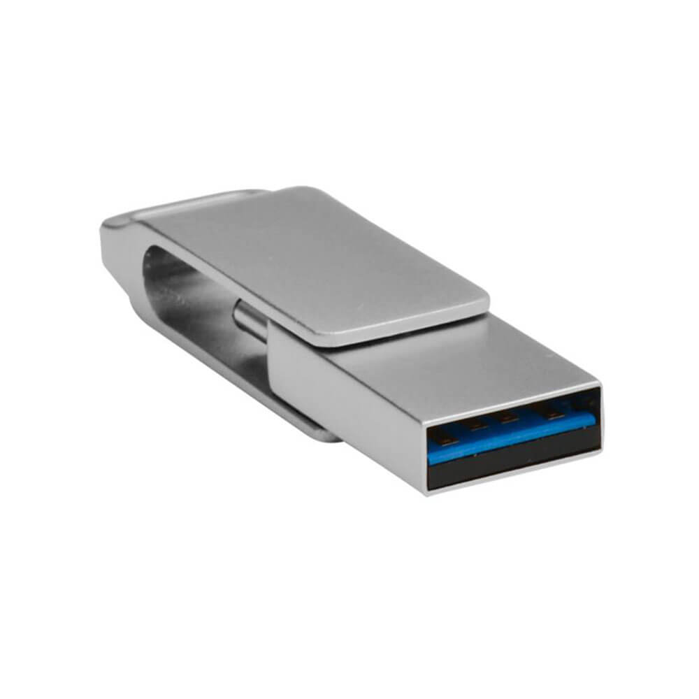 Shintaro USB-C y USB-A Pocket Disk Drive (Silver)