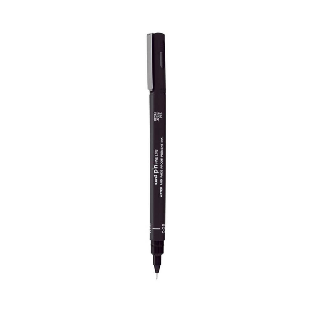 Uni-ball stift fineliner penna svart (plånbok på 3)