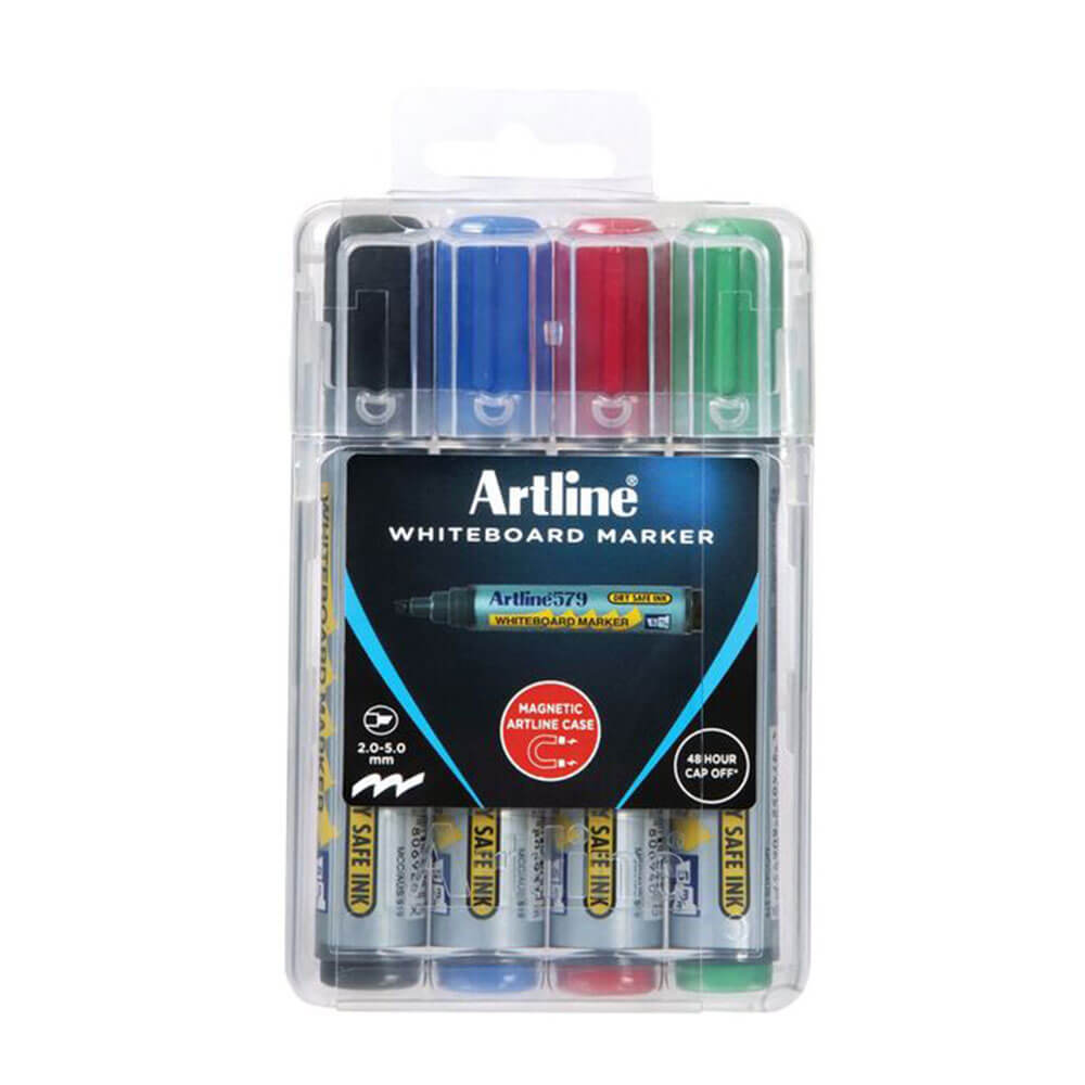 Artline tavle markør i hardt tilfelle 5mm assortert