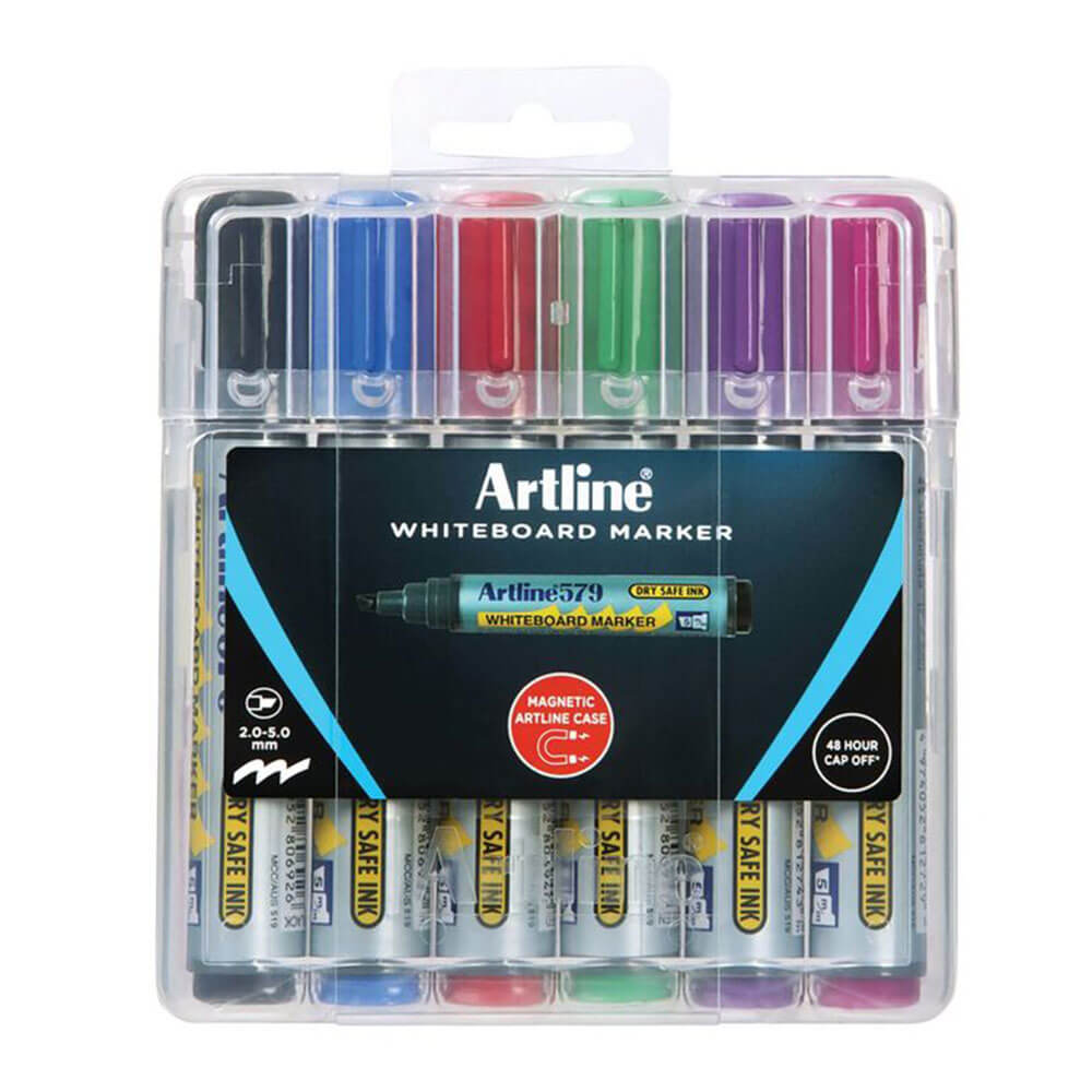 Artline Whiteboard Marker i Hard Case 5mm Assortered