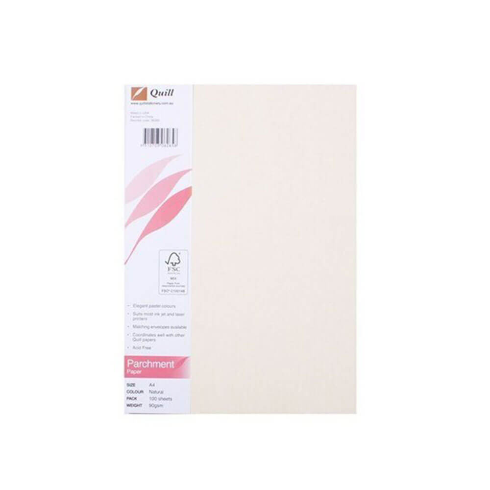 Papel de pergamino Quill A4 (100pk)